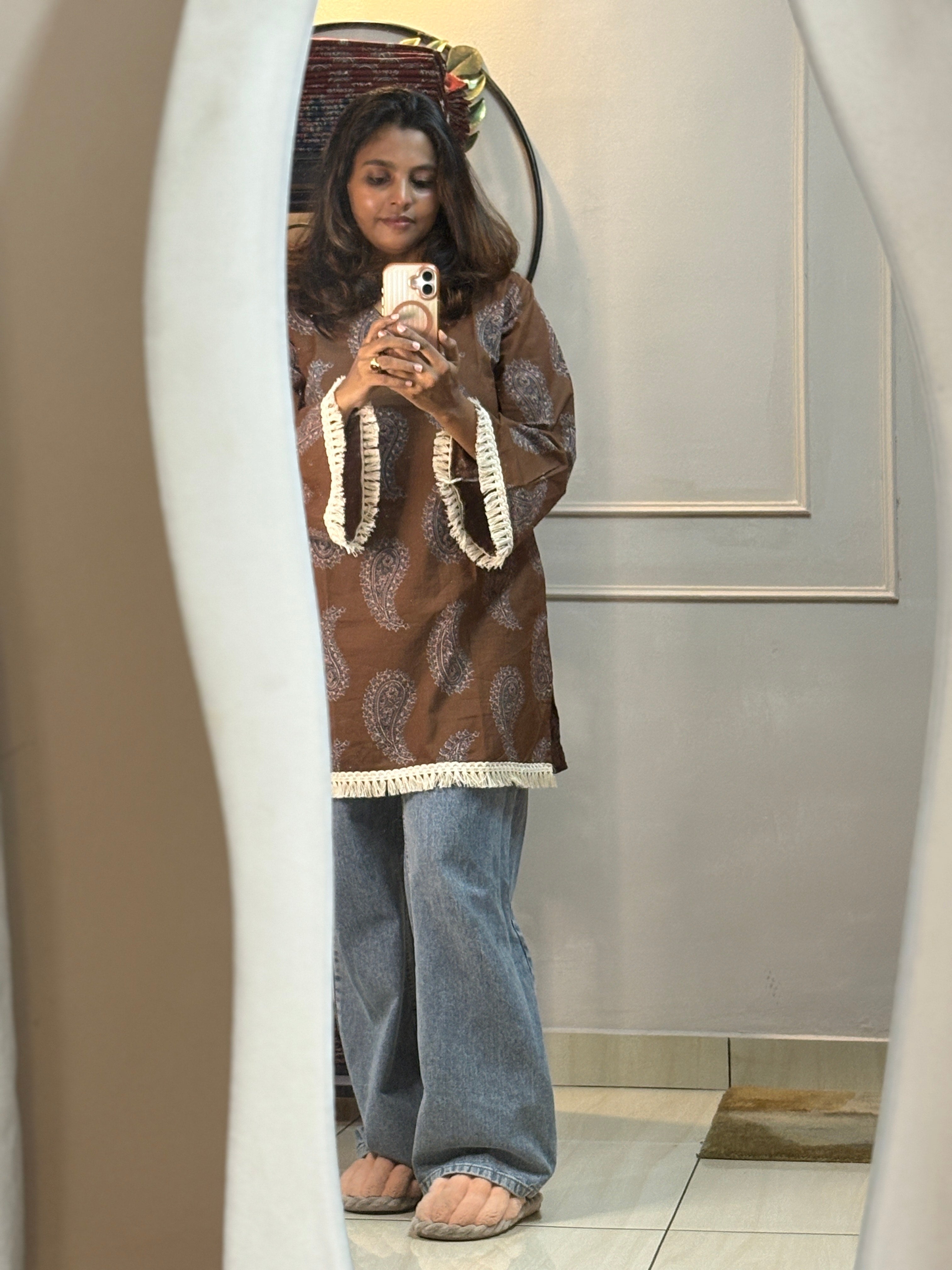 Short Kurti - Hazelnut Brown