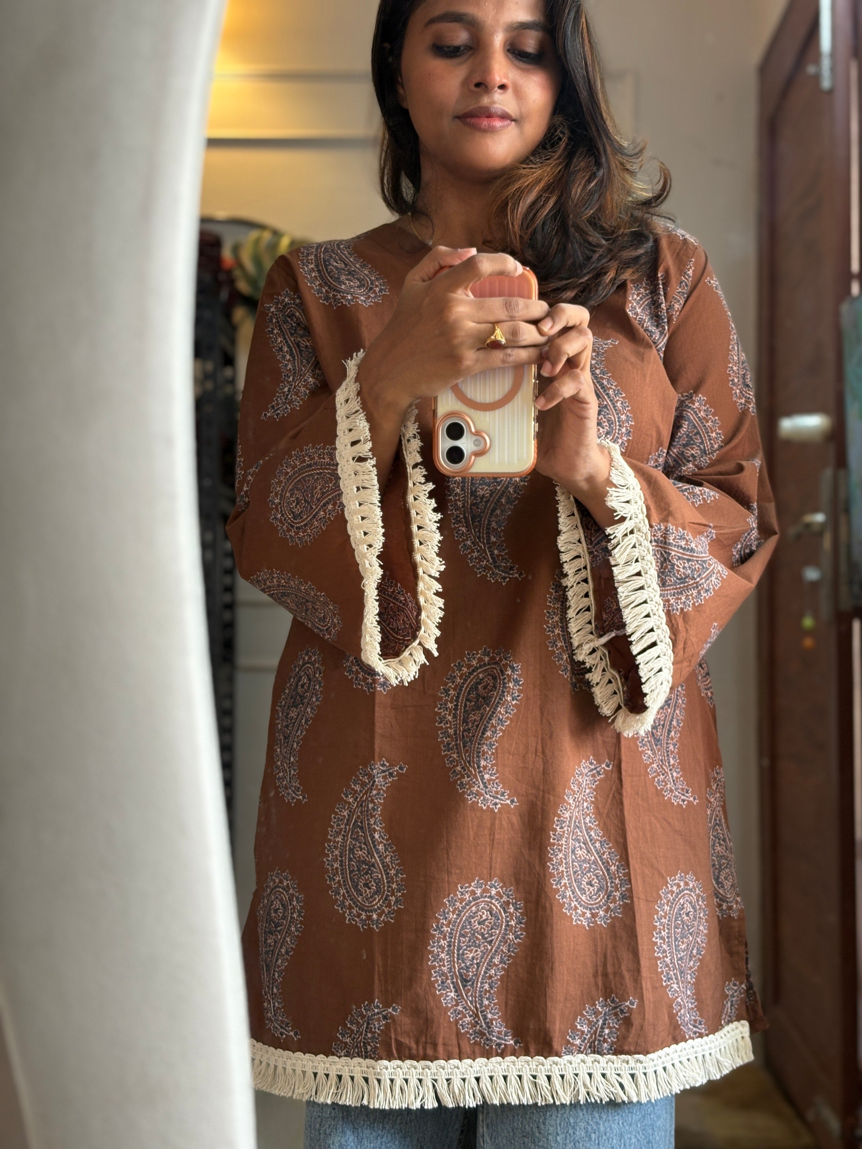 Short Kurti - Hazelnut Brown