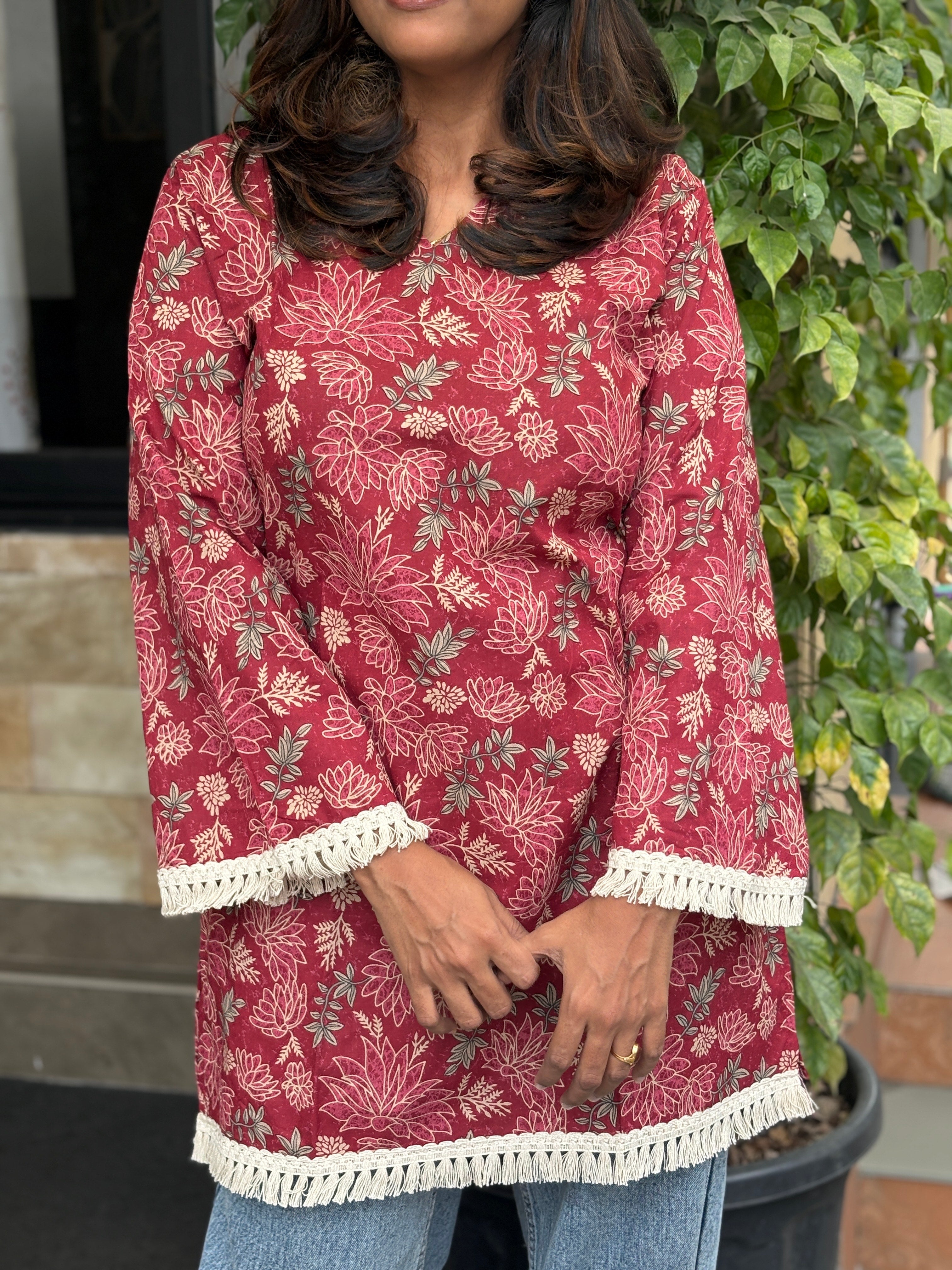 Short Kurti - Onion Pink