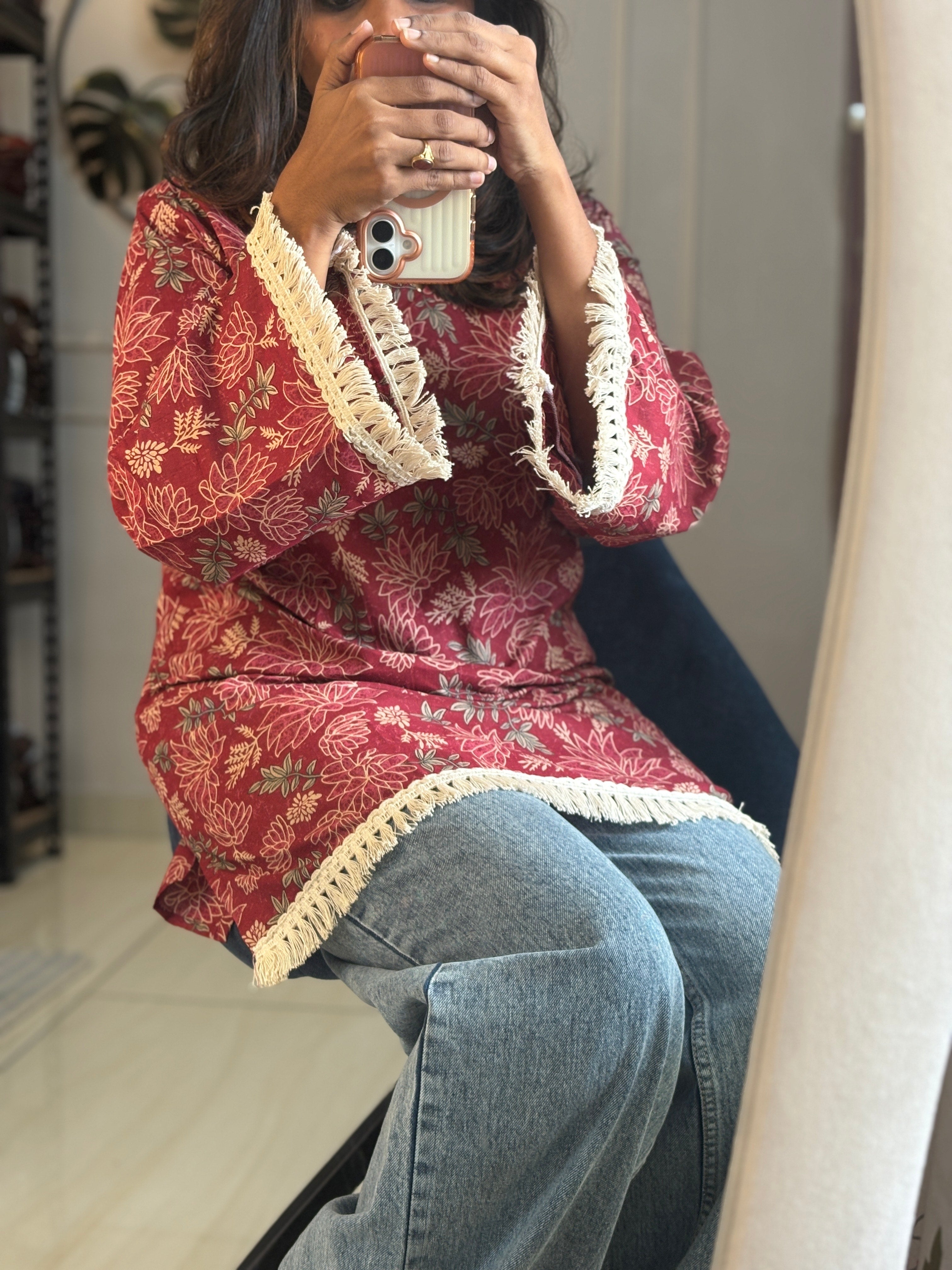 Short Kurti - Onion Pink