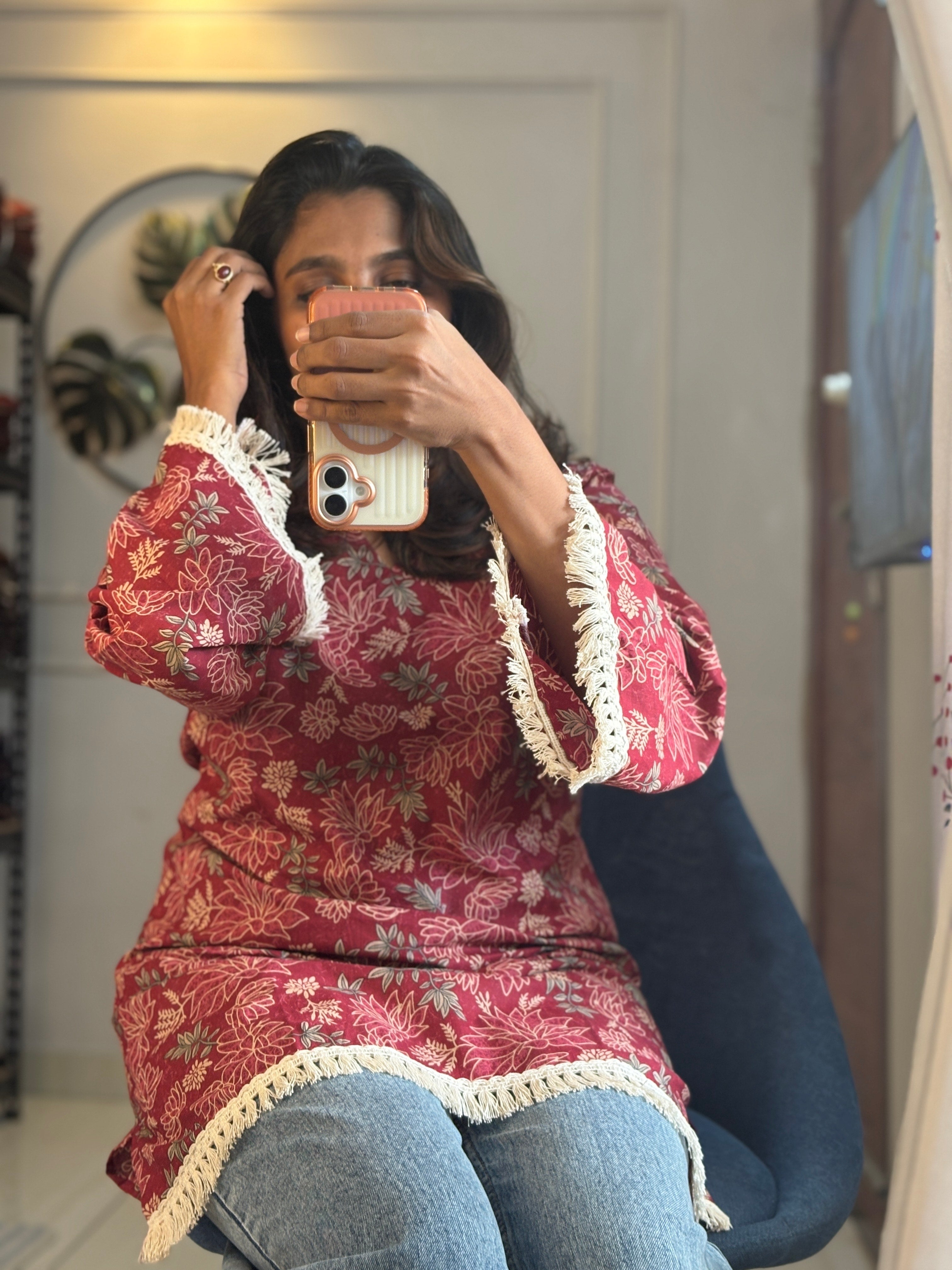 Short Kurti - Onion Pink