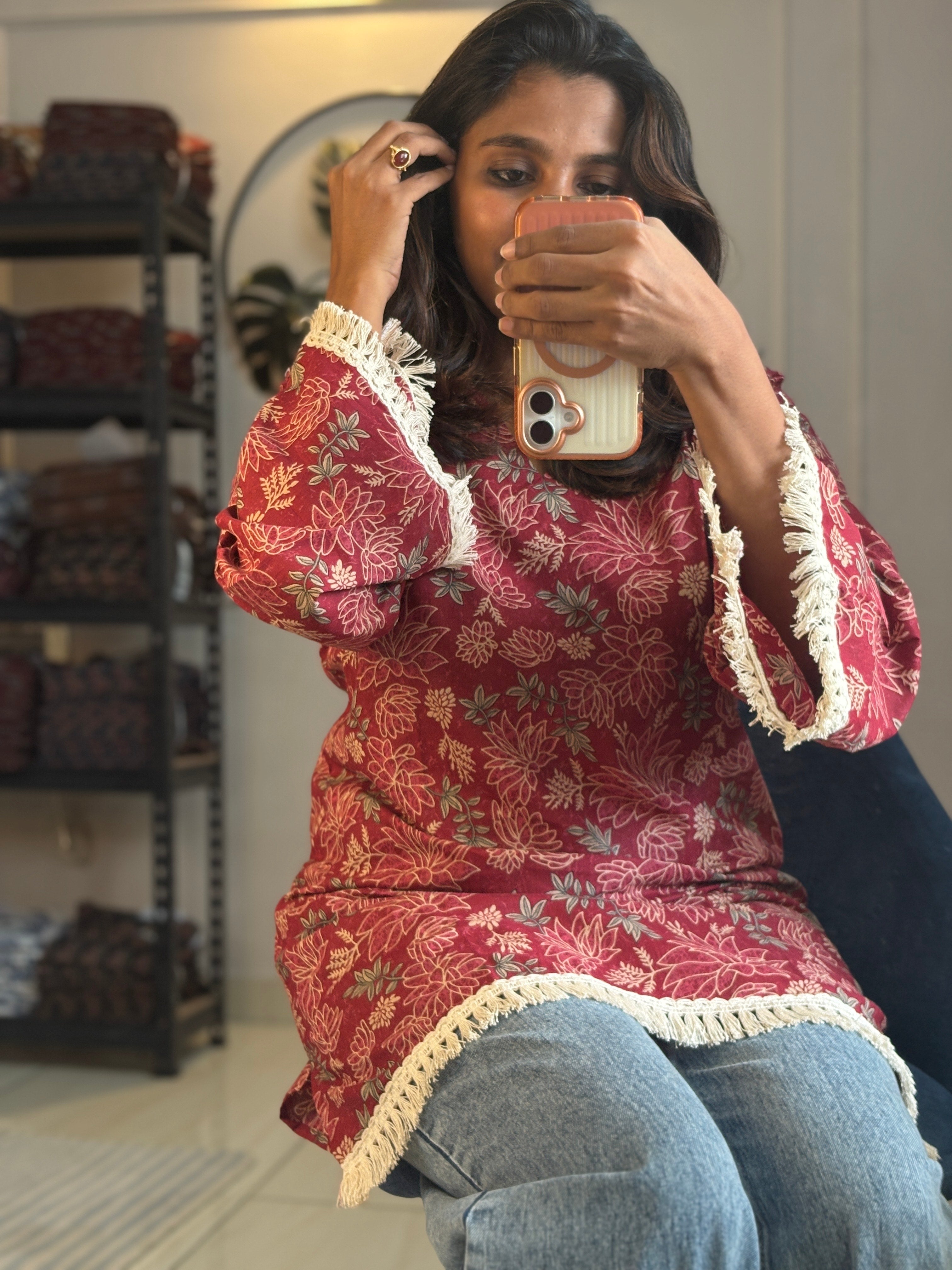 Short Kurti - Onion Pink